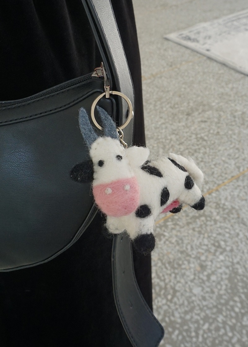 [ACC]milk cow key ring/젖소 키링 열쇠고리