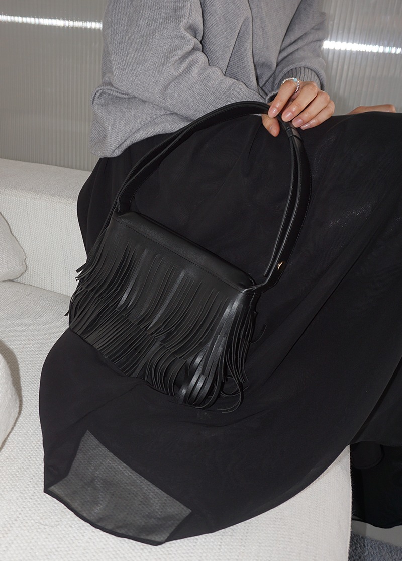 [bag]fringe shoulder bag/프린지 숄더 백 미니멀백 크로스백 시선