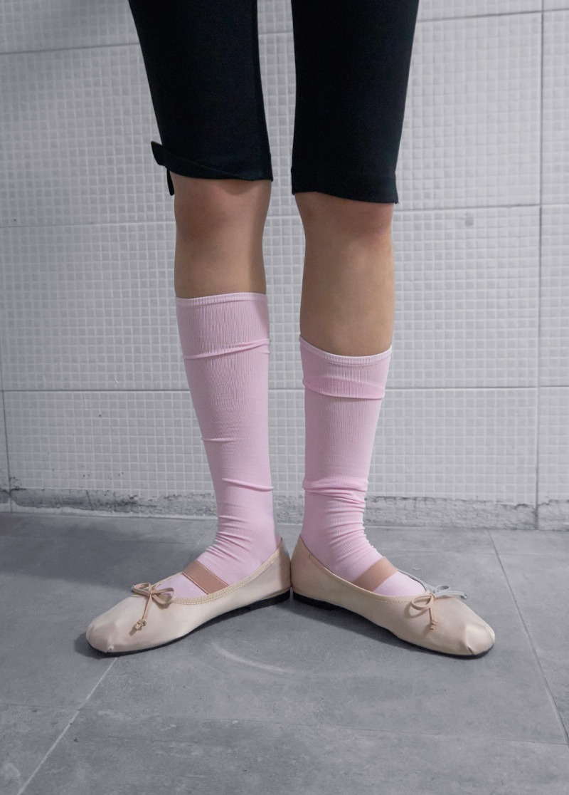 [ACC]sticky light pink half stockings/핑크 반스타킹시선