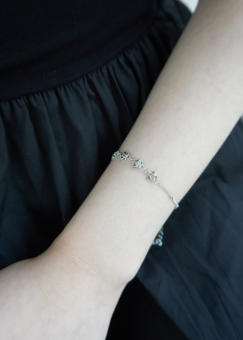[B354]cubic star bracelet/포인트 팔찌 시선