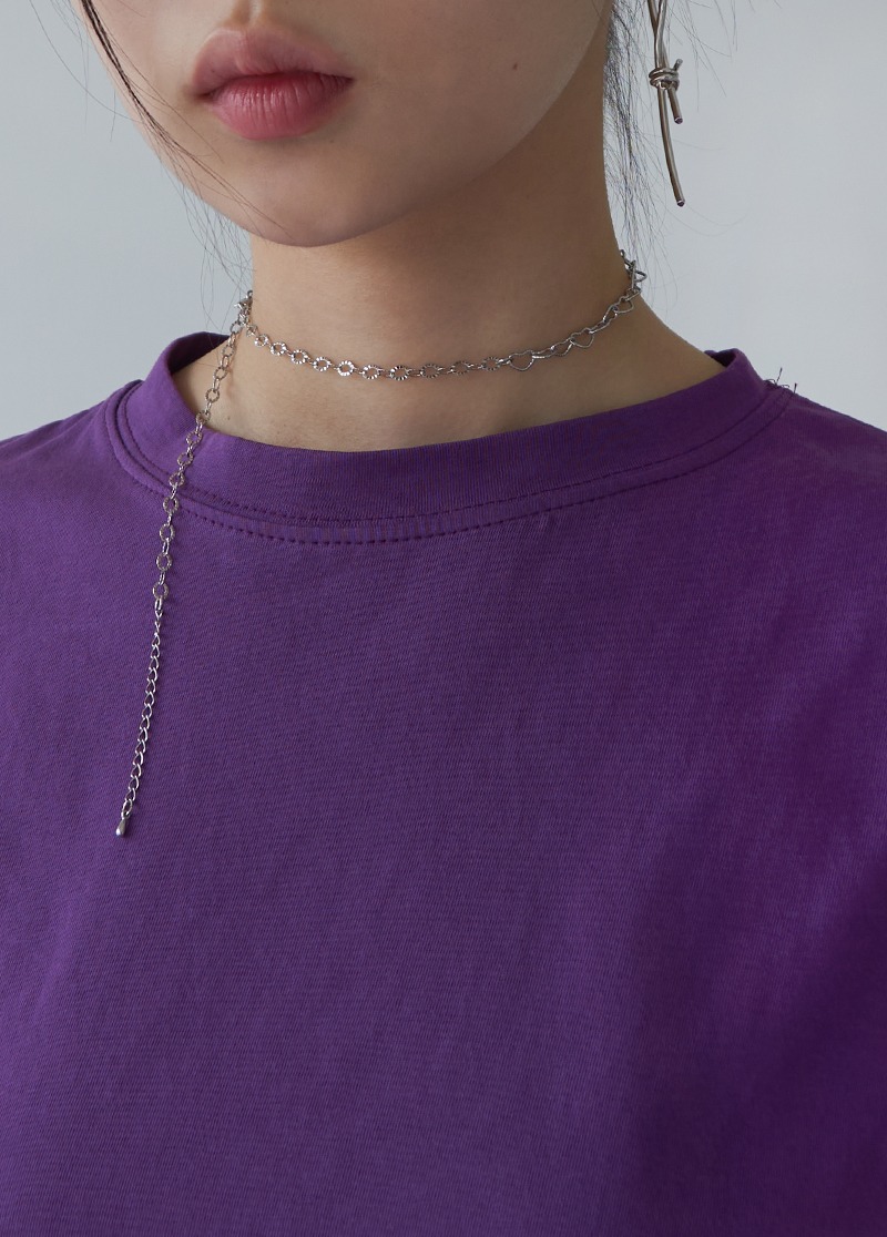 [N548]layered mix chain necklace/포인트 목걸이 시선