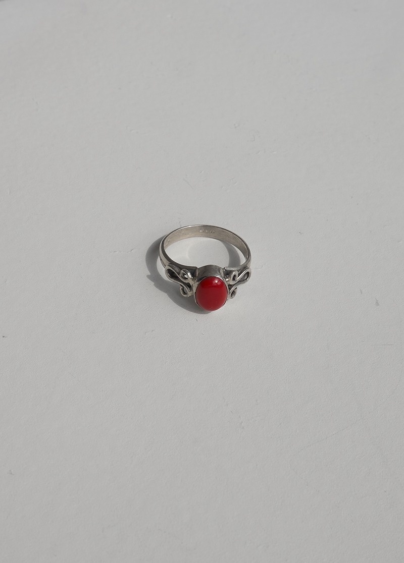 [R714][silver]carmelian ring/자만옥 은 반지 시선 9호