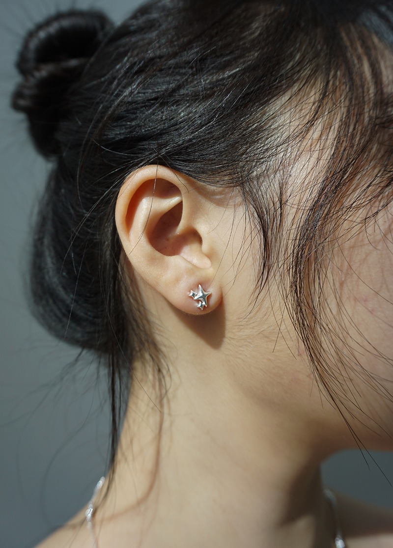 [E623][silver] sparkle earring / 미니멀 은 귀걸이 시선
