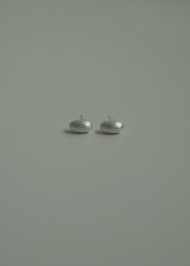 [E620][silver] matte shining earring / 미니멀 은 귀걸이 시선